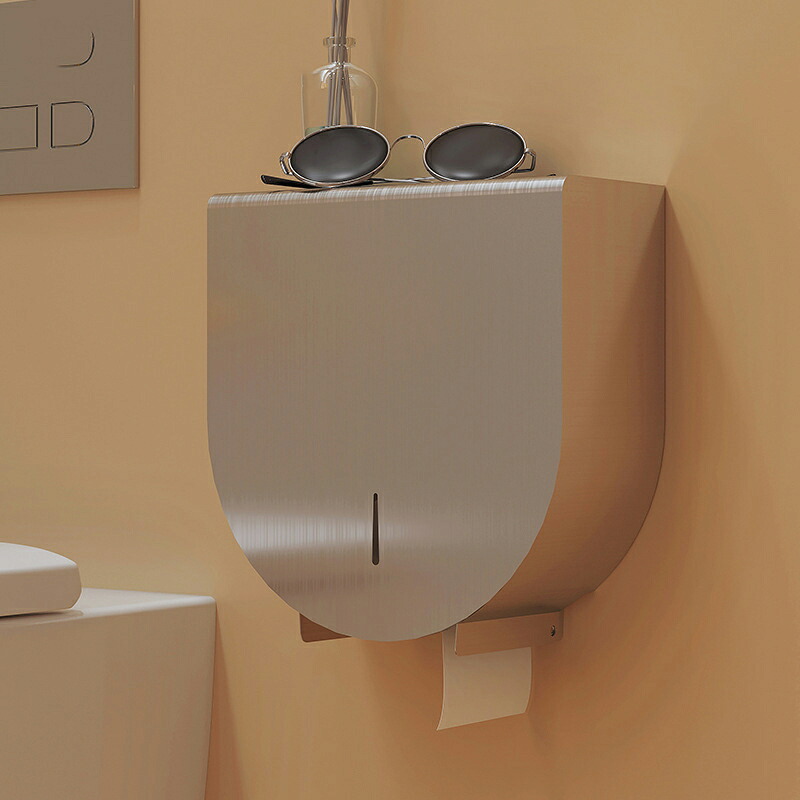 飾りつけトイレバスルームSUS304タオルティッシュホルダー ステンレス鋼鋼304大型総有ロールペーパーディスペンサー