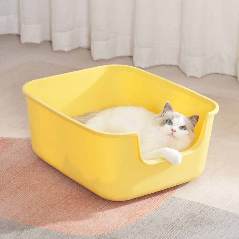 猫用幼児用便器 キャットトイレ 愛玩動物装置 猫 猫 納める 分かりやすい 大きめ 助けになる 愛玩動物