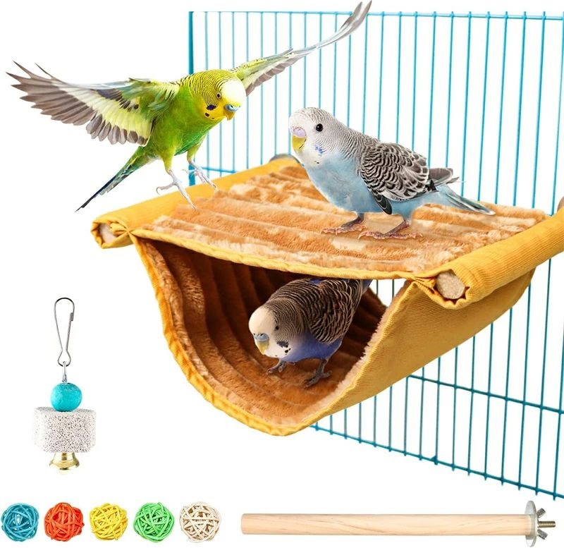 鳥 寝床 デグーハンモック 生あたたかい 小毛の荒物 家の巣 小鳥幕屋 含むインコ 止まり木 鳥の手あそび インコ ハムスター デグーに適しています