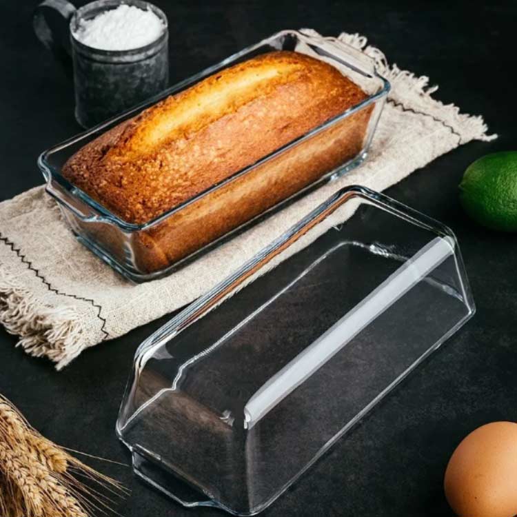 グラタン皿 真四角 耐熱硝子 パウンドケーキ型 西洋菓子型 矩形 お皿 食洗機相応う 陰電子範囲相応う オーヴン相応う 耐熱容れもの 耐熱皿 今めかしい オーヴン一皿分の料理 御菓子工作 焼き御菓子 差し上げ物 耐熱体温-20～400℃