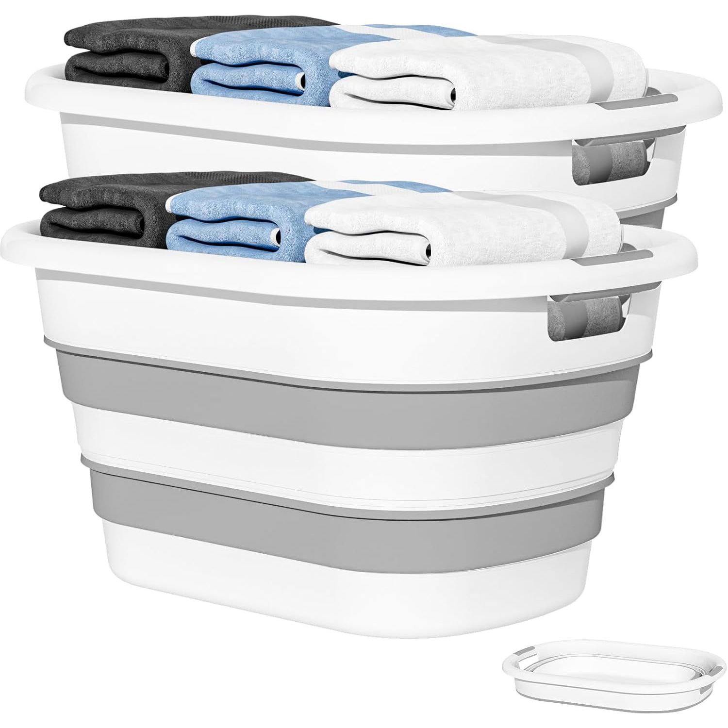 43L（11.5gal）折りたたみ式可塑性物質製ランドリー提げ篭、ポップアップ式ランドリーハンパー/納める入れもの、大型折りたたみひな形