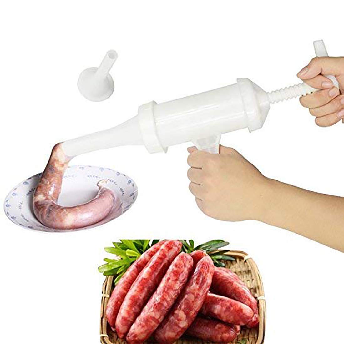 品が似つかわしい手動腸詰め肉端っこ機腸詰め肉端っこ機フィラー手動腸詰め機ボンネット製造会社漏斗ノズル書き割り で一般受け