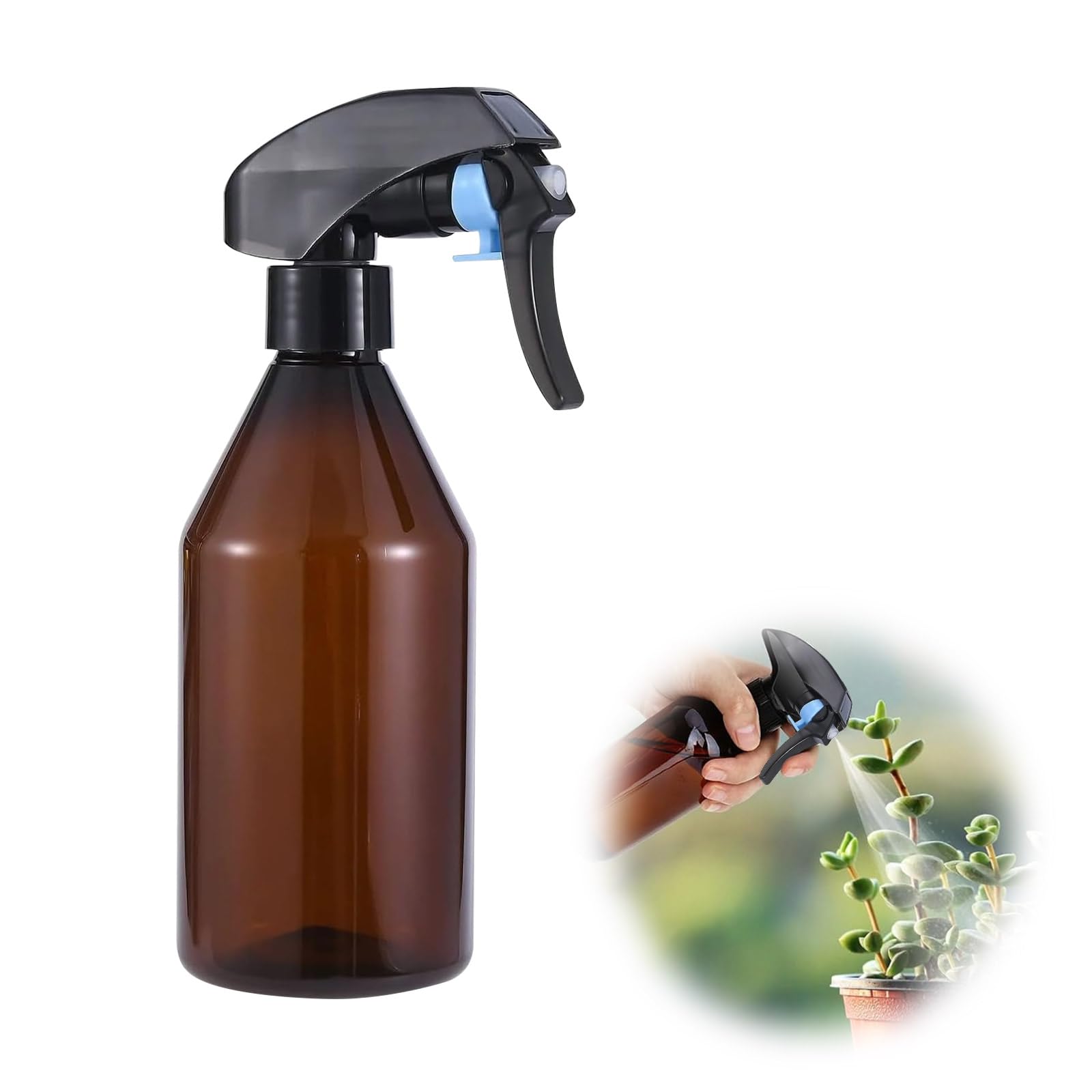 園芸 瓶 霧吹き 吹きつける 吹きつける瓶 【300ml】 赤銅色 遮光 ミストスプレーボトル ミストスプレー 霧吹き 霧 髪 園芸用 観葉草木用 空瓶 手圧 草木用 洗い濯ぎ用 気違い水 超木目細か