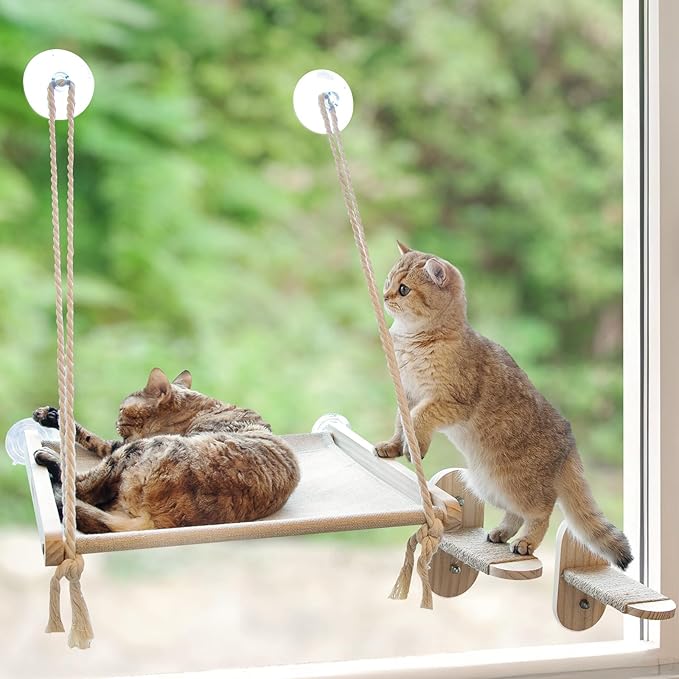大きな猫と子ネコの利益のユニバーサル大きな猫の窓パーチペットハンモック窓用屋内室外猫臥榻