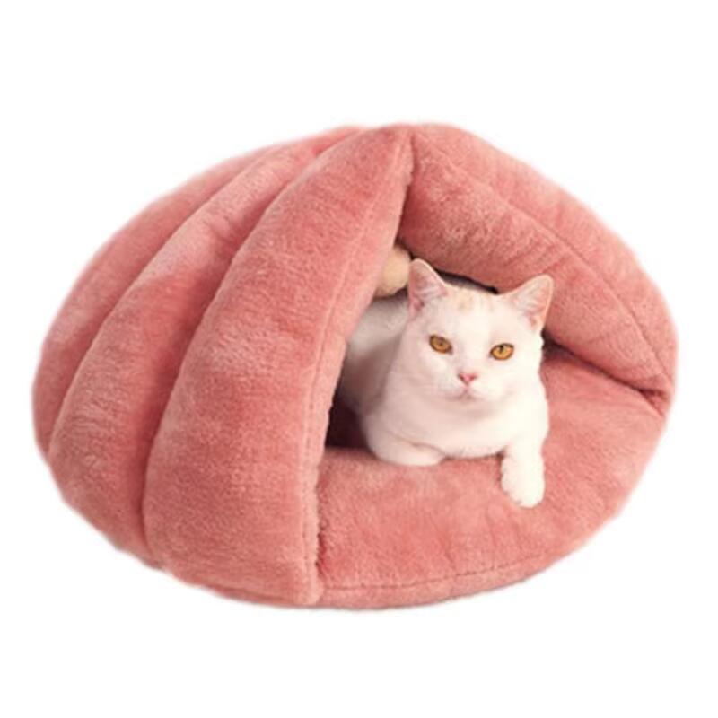 ソフトスエードキャットハウスベッド-取りはらい能力のある＆洗い濯ぎ能力のあるエコ親しみやすい