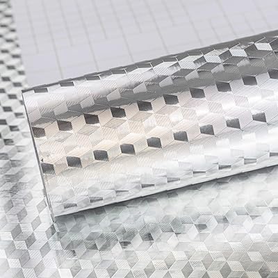 ステンレスシート アルミ シート 壁紙 キッチン 耐熱シール銀 金属 防水防油防汚 食器棚シート はがせる 戸棚 調理台 インテリアシール カッティングシート 装飾 リメイクシート DIY リフォームシート|日用雑貨NEWPRODUCT
