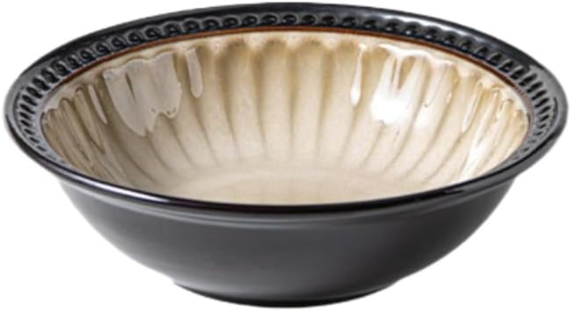 レトロスタイルの瀬戸もの製食器仕掛ける (7.8inのサラダ菜どんぶり鉢)