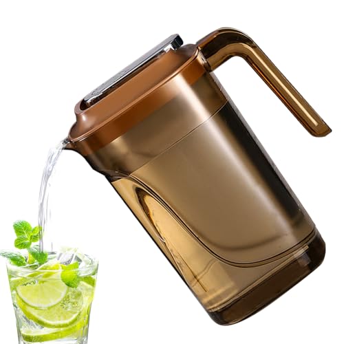 冷蔵庫用ウォーターボトル、冷蔵庫用ウォーターボトル - 冷蔵庫用ウォーターボトル2200ml 大容量食品グレードウォーターディスペンサー,多機能飲料用品、牛乳、ビール、ジュース、レモネード、お茶用の省スペース水容器｜日用雑貨NEWPRODUCT