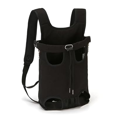 ペット用 おんぶ バッグ 抱っこ紐 抱っこ おんぶひも スリング ペットキャリー リュック型 犬用 猫用 両肩ショルダー 両手開放 通気性 アウトドア 旅行 お出かけ便利 調整可能 JZ015(L, ブラック)｜日用雑貨NEWPRODUCT