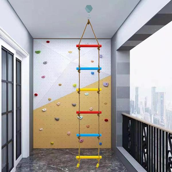 子供のためのキャンプロープはしごハンギングラダースイングラダー用スイングセットアクセサリーロープラダー遊び場ツリーハウス、屋内と屋外のプレイ|日用雑貨NEWPRODUCT