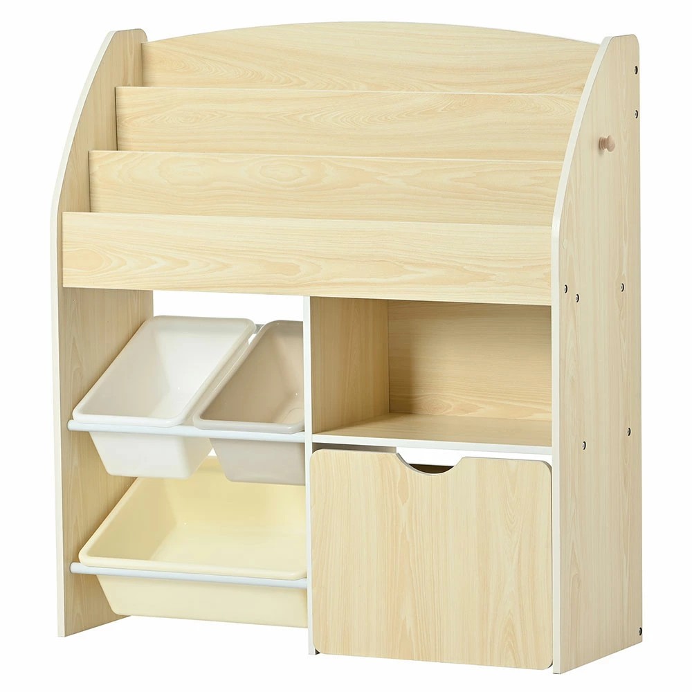 おもちゃ収納 絵本ラック 絵本棚 オモチャ収納 多機能 ラック mdf おもちゃ箱 おしゃれ ワイドタイプ 大容量 組立カンタン 収納ボックス 子供部屋 収納ケース 子ども用 家具 木製 おもちゃ 収納 絵本 本棚 こども キッズ 入学 入園 女の子 男｜日用雑貨NEWPRODUCT