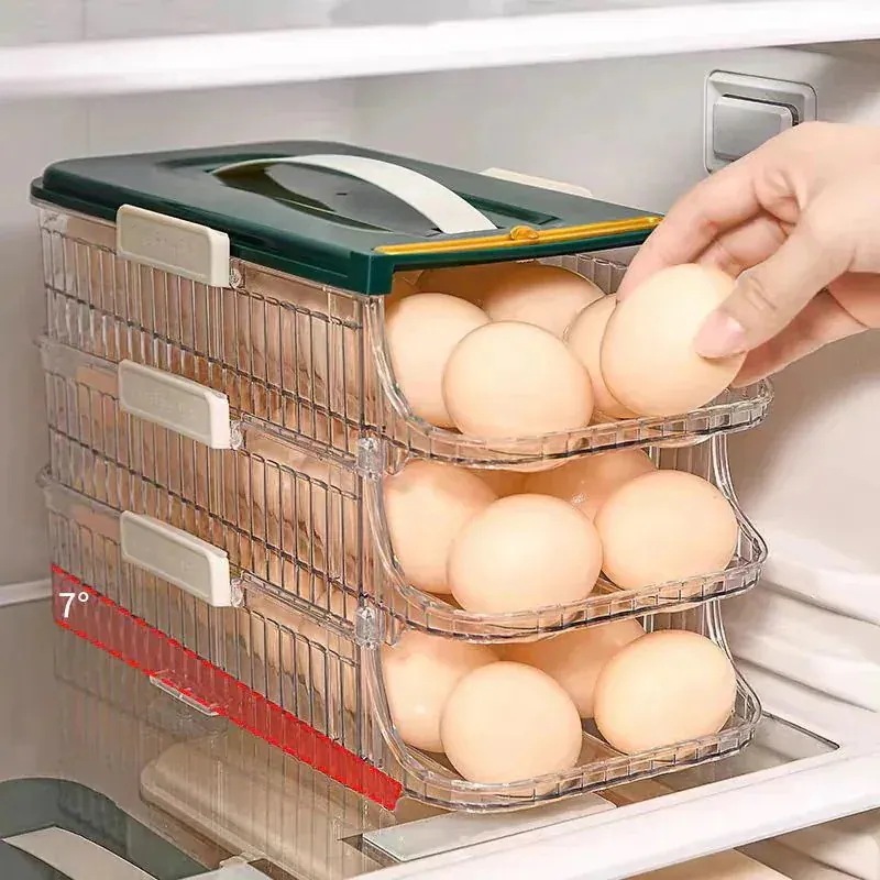 エッグスタンド 卵収納ボックス 冷蔵庫収納用品 キッチン用品 卵ケース 冷蔵庫ドア用 卵入れ エッグホルダー 収納便利｜日用雑貨NEWPRODUCT
