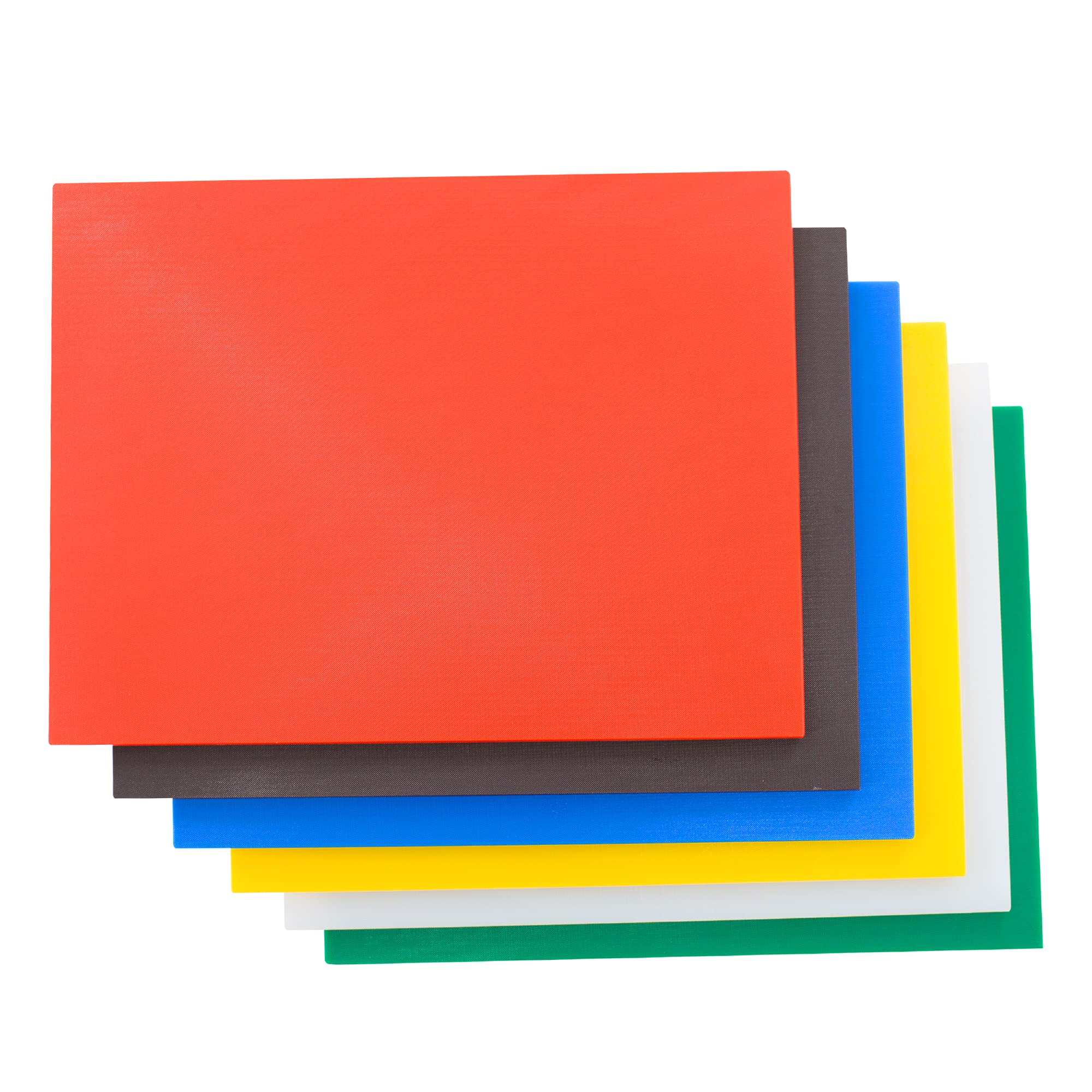 商用グレード キッチン用まな板 まな板セット プラスチックまな板 24 x 18 x 1/2インチ マルチカラー 6パックセット｜日用雑貨NEWPRODUCT