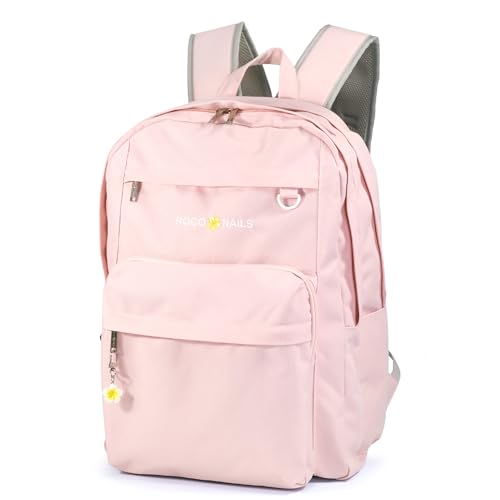 ロコネイル リュック 多機能 大容量 33L A4サイズ対応 2層式 PC収納 撥水 プルメリアチャーム付き スクールバッグ 通学 部活 修学旅行 女の子 レディース｜日用雑貨NEWPRODUCT