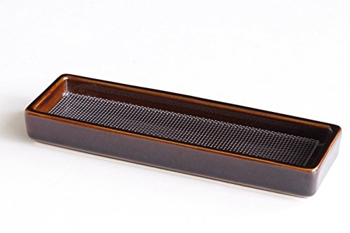 線香皿 寝かせる 横置き おしゃれ 陶器 ペズリ 青色 ペイズリー柄 ブルー 横 ミニ 網 ステンレスネット付 香炉 香炉皿 香炉灰不要 国産 (ペズリ 青色)｜日用雑貨NEWPRODUCT 8,517円