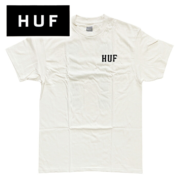 【送料無料】 【楽ギフ_包装】 【メンズ Tシャツ・ナチュラル】 HUF ハフ 【HUF CLASSIC H S/S TEE】 【TS02599】 【M L XL】 ”ハフクラシックHロゴプリントTシャツ”
