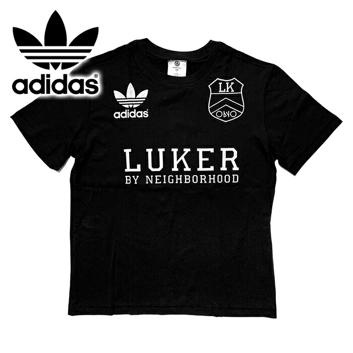 【送料無料】 【楽ギフ_包装】 【メンズ Tシャツ・ブラック】 adidas Originals アディダス オリジナルス LUKER BY NEIGHBORHOOD ルーカーバイネイバーフッド 【ObyO LUKER T SHIRTS】 【L】 ”アディダスオリジナルスObyOルーカーTシャツ”