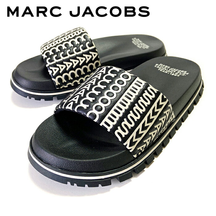 MARC JACOBSマークジェイコブスザモノグラムスライドサンダル mjl08 MARC JACOBS（マークジェイコブス）の「THE MONOGRAM SLIDE/ザ