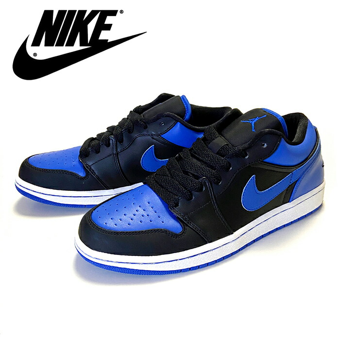 ジョーダンロー　青黒 ナイキ エア ジョーダン 1 ロー AIR JORDAN 1 LOW AJ 黒 青