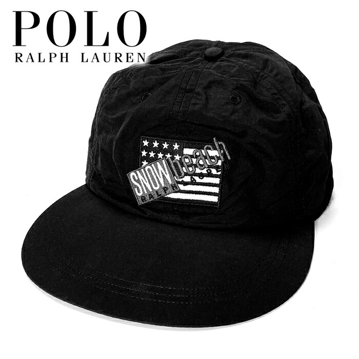 【送料無料】【楽ギフ_包装】【メンズ キャップ・ブラック】Polo Ralph Laurenポロ ラルフローレン【Polo Ralph Lauren Snow Beach Black Cap】【L】”ポロラルフローレンスノービーチブラックキャップ”|newRYORK(ニューリョーク)
