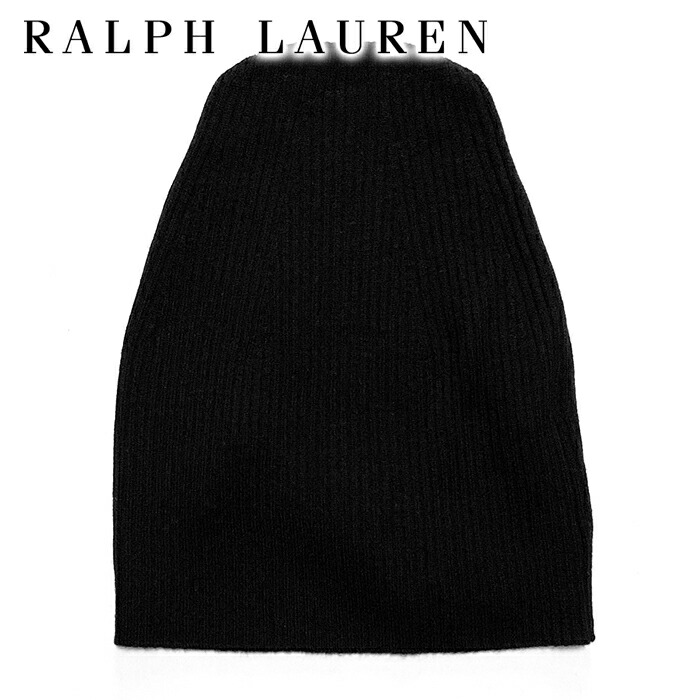 【百貨店SALE 50％OFF】【メンズ 編み物旗がしら・黒いこと】RALPH LAURENラルフローレン”ラルフローレンウールビーニー”