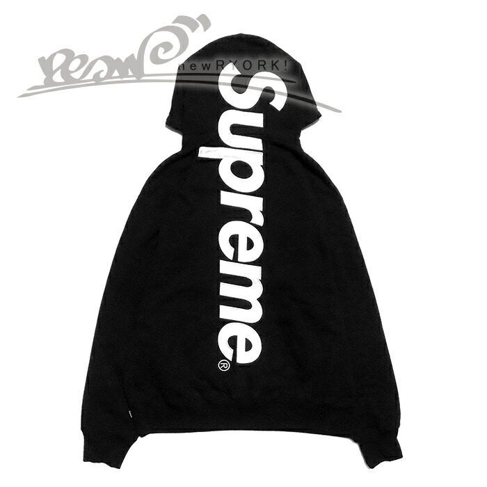 Supreme satin アップリケパーカー