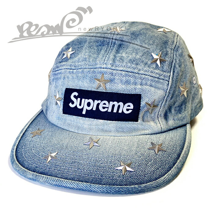 【百貨店SALE 20％OFF】【メンズ キャップ・ウォッシュドインディゴ】Supremeシュプリーム【Stars Studded Denim Camp Cap】【SS26H28】”シュプリームスタースタッズデニムキャンプキャップ”