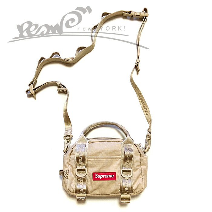 【貨物輸送無料】【楽ギフ_荷拵え】【メンズ レディース ダッフルバッグ・タン】Supremeシュプリーム【Mini Duffle Bag】【SS26B6】”シュプリームコーデュラミニダッフルバッグ”