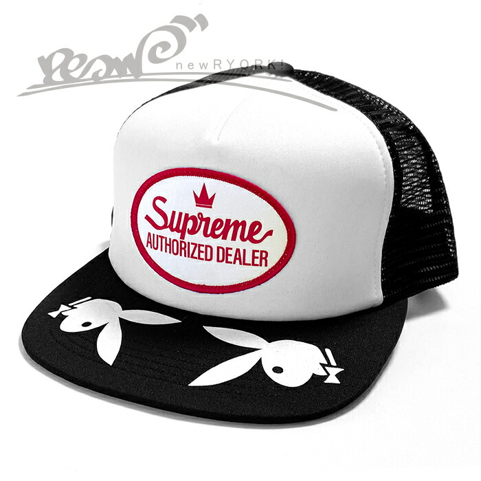 【送料無料】【楽ギフ_包装】【メンズ キャップ・ブラック】Supremeシュプリーム【Playboy Mesh Back 5-Panel】【SS26H95】”シュプリームプレイボーイコラボメッシュバック5パネルキャップ”|newRYORK(ニューリョーク)