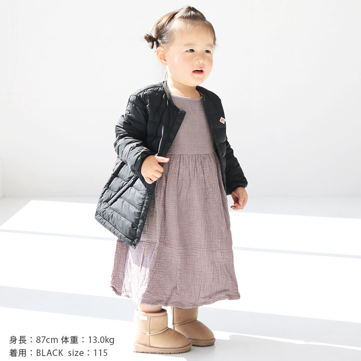 Danton ダントン Dt A0047nnf Kids 簡易包装で1枚のみネコポス配送可能です インナーダウン クルーネックジャケット 高品質 インナーダウン