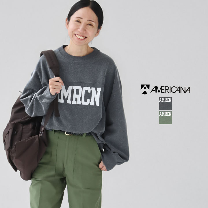 4/7深夜迄価格【AMERICANA】ボリュームスリーブSWEAT SHIRTS 4/7深夜迄価格【AMERICANA】ボリュームスリーブSWEAT SHIRTS 4/7