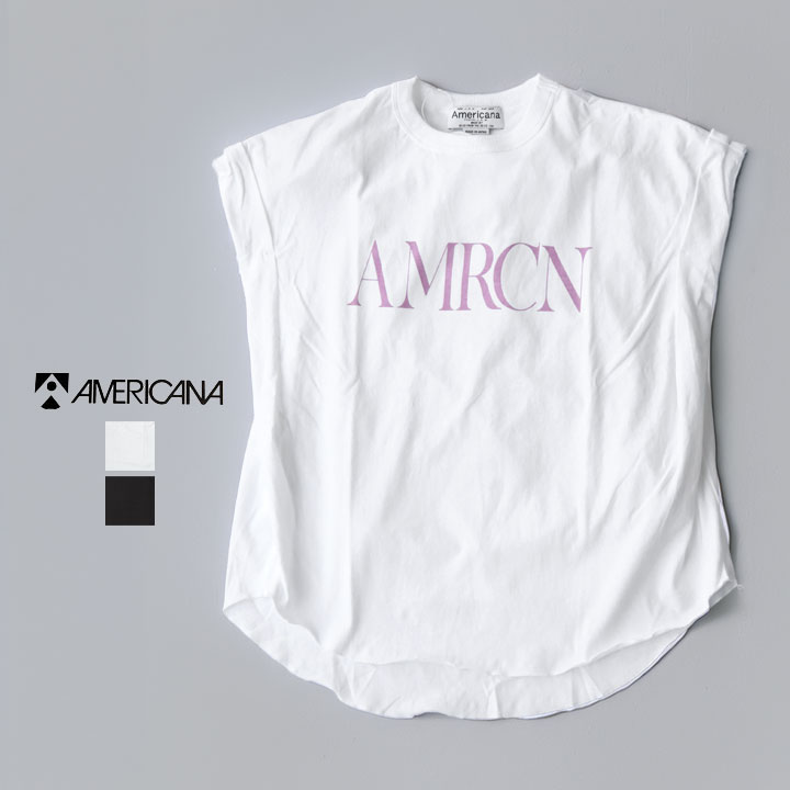 AMERICANA アメリカーナ｜ロールアップ プリントTシャツ BRF-M-826A｜news-webshop（ニューズ） 9,763円