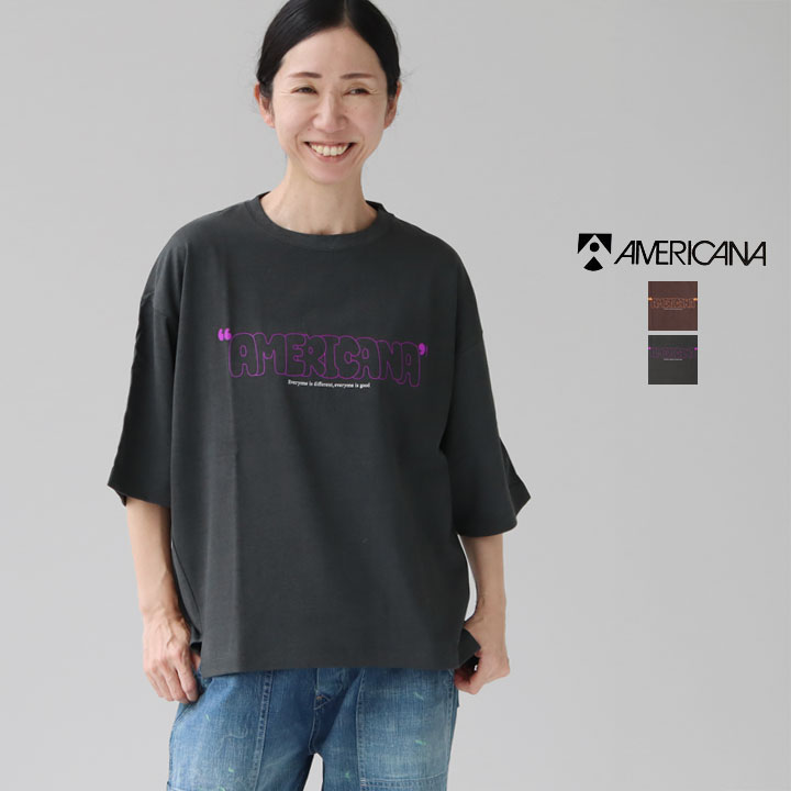 AMERICANA アメリカーナ｜ヴィンテージ天竺 クロップドT BRF-M-837A-1｜news-webshop（ニューズ） 9,900円