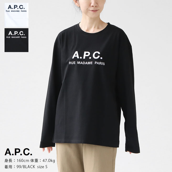 正規取扱店】A.P.C.(アーペーセー) Rue Madame 長袖Tシャツ メンズ(RUE