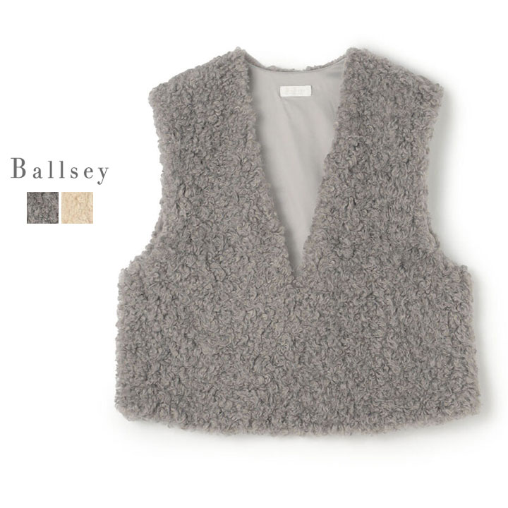 楽天市場】Ballsey ボールジィ｜フェザーヤーン ペプラムベスト 11-02