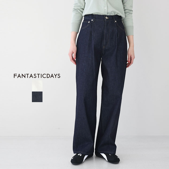 FANTASTICDAYS ファンタスティックデイズ|ワンタック ワイドストレートデニム 1PDENIM