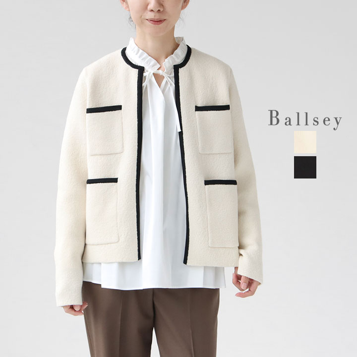 Ballsey tomorrow landコート　カーディガン WEB先行予約】フォックスヤク クルーネックカーディガン