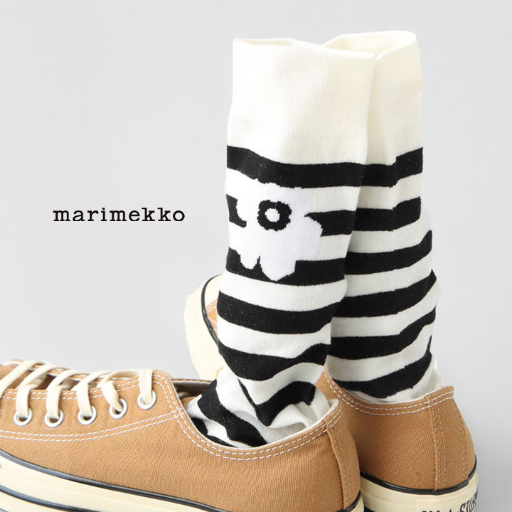 marimekko マリメッコ｜Kasvaa Tasaraita Unikko ソックス 52249-92729 ※簡易包装で3足までメール便配送可能です。マリメッコ正規取扱店