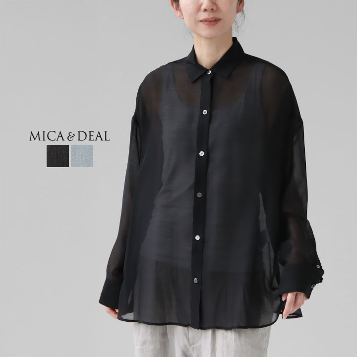 MICA & DEAL マイカ&ディール|シアーシャツ 0126101043