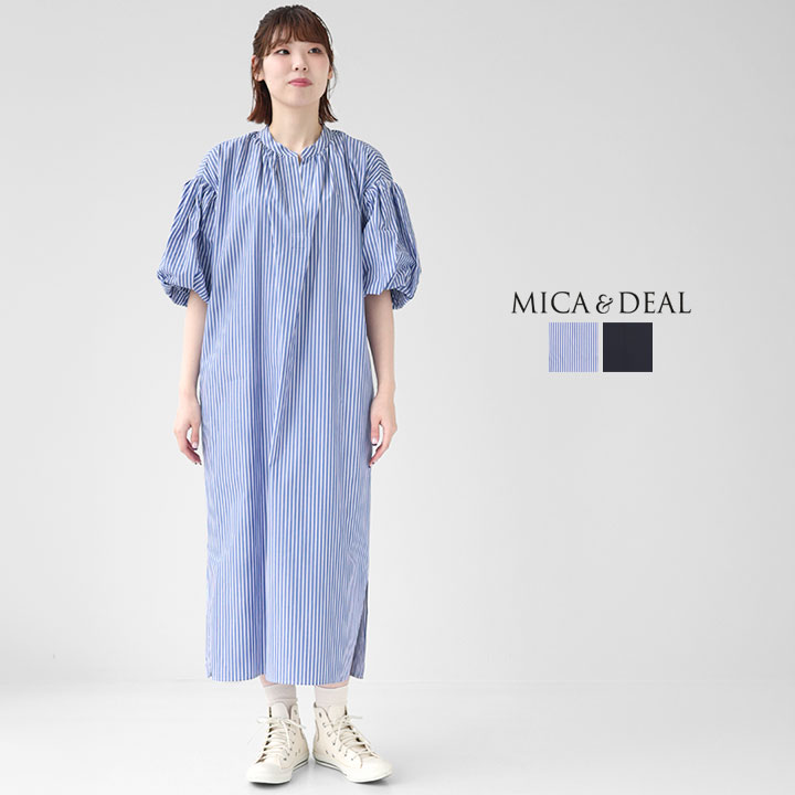 MICA & DEAL マイカ＆ディール｜バルーンスリーブ ワンピース 0126104060｜news-webshop（ニューズ） 20,625円