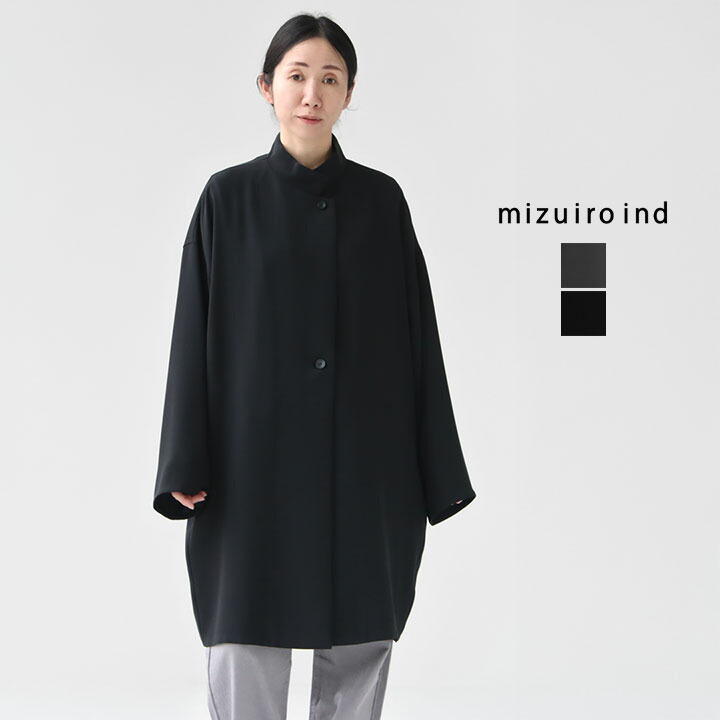 新品タグ付　ミズイロインド　イミテーションレザージップブルゾン 楽天市場】ミズイロインド mizuiro ind ジャガード ジップ