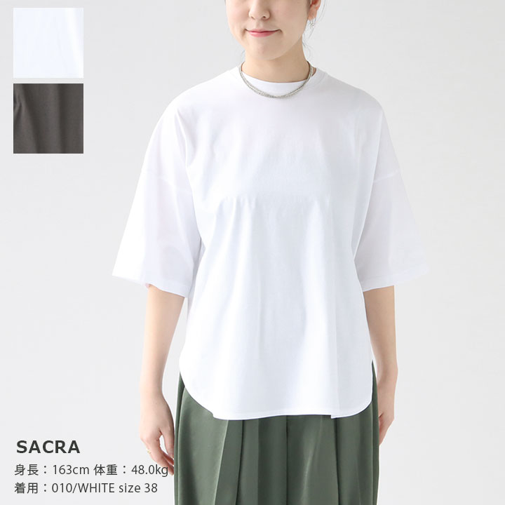 楽天市場】SACRA(サクラ) FOLDEDライン クロップド プルオーバーT 