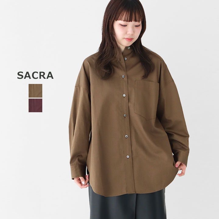 【30%OFF!SUMMER SALE対象】SACRA サクラ|SUPERIOR コットン ポプリンシャツ 125517071|news-webshop(ニューズ)