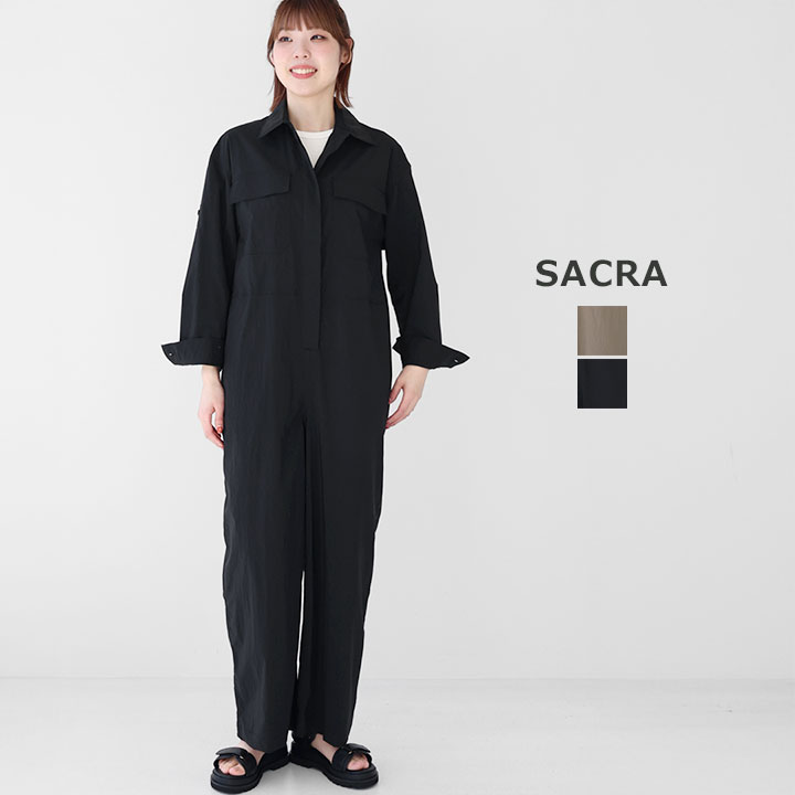 SACRA サクラ｜リップルド フィニッシュ ナイロン ジャンプスーツ 126106051 37,180円