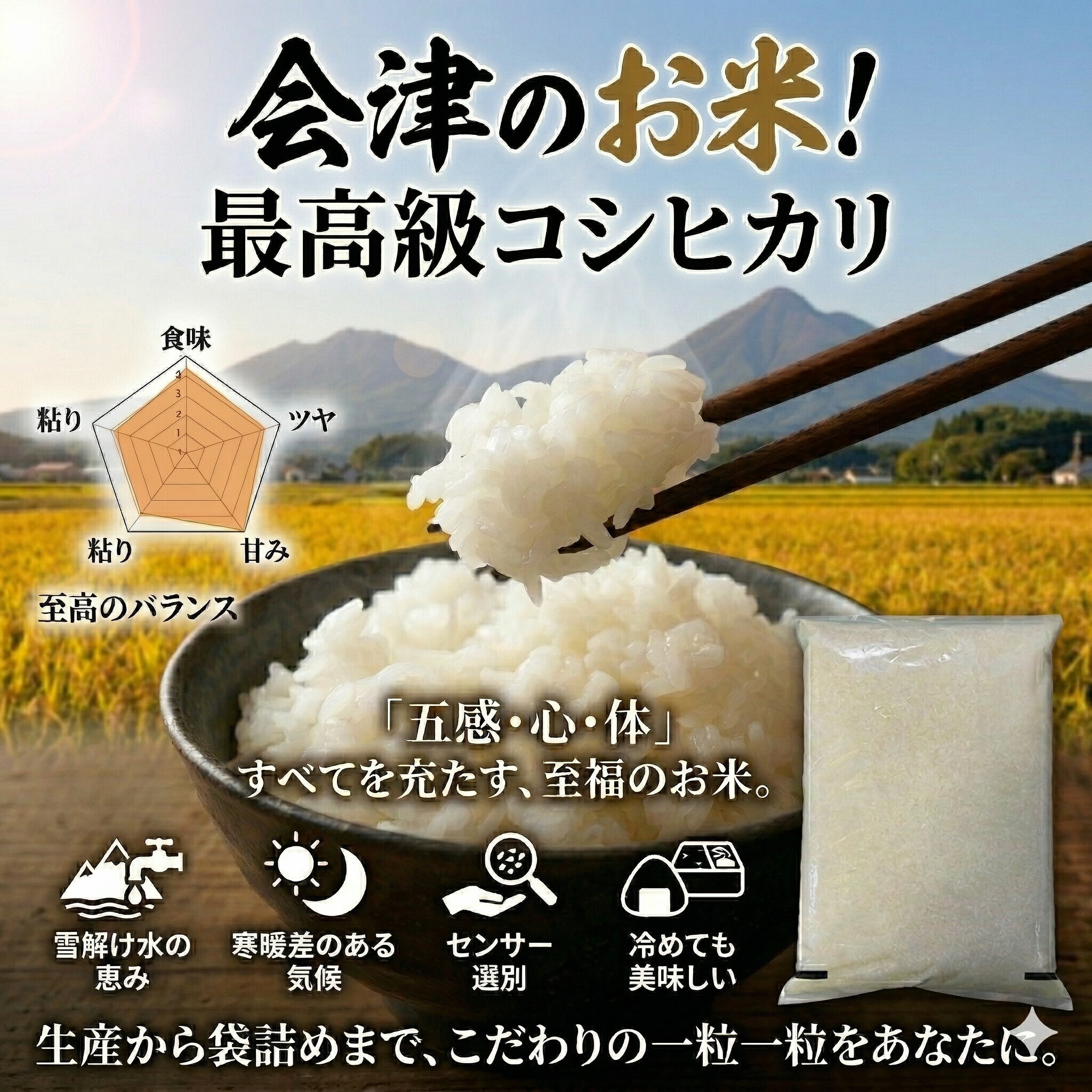 会津コシヒカリ 福島県産 白米 一等米 高品質 国産米 甘み 粘り 強い 香り豊か 冷めても美味しい おにぎり 弁当用 精米 新鮮 ふっくら食感 ツヤあり 厳選米 家庭用 贈答用 人気ブランド米 会津産 お米 ご飯 食味良好 高評価 ギフト対応 食卓用 日本米