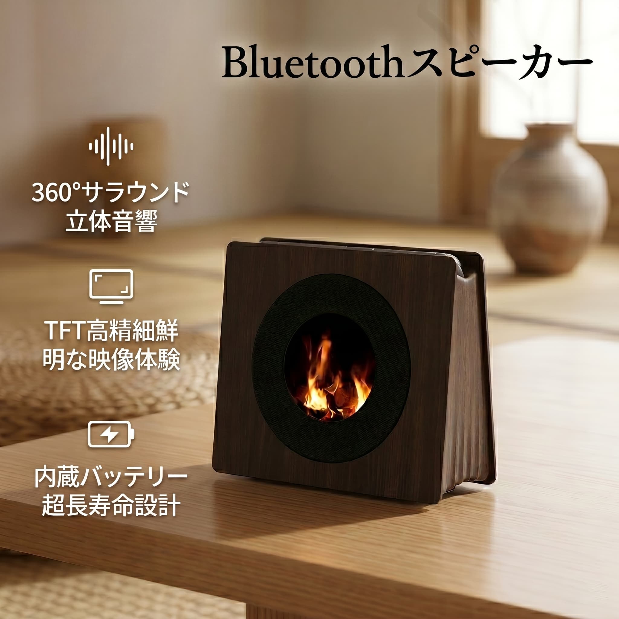 Bluetooth金棒引き 360°立体物音 高声遣い 5W最終生産物 デュアル金棒引き Bluetooth5.3 TFT色つや映写幕 詞見せびらかす 白いこと手足まとい 2000mAh長時間生まれ変わり 時辰儀役立つこと 多言語相応う 肌理調ひな型 無線電話金棒引き 携帯型金棒引き 今めかしい