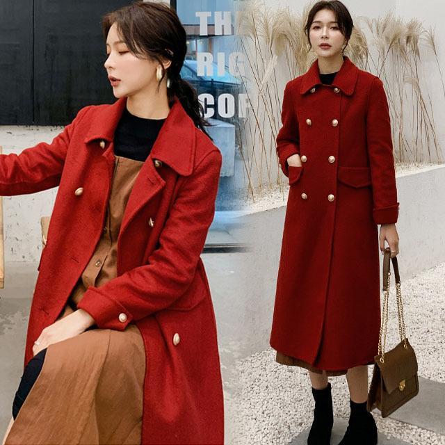 【スーパーSALE】げ赤 ラシャコート レディース ロングコート 秋 冬 20代 30代 40代 ウール チェスターコート ブラック ロングコート ラシャ アウター