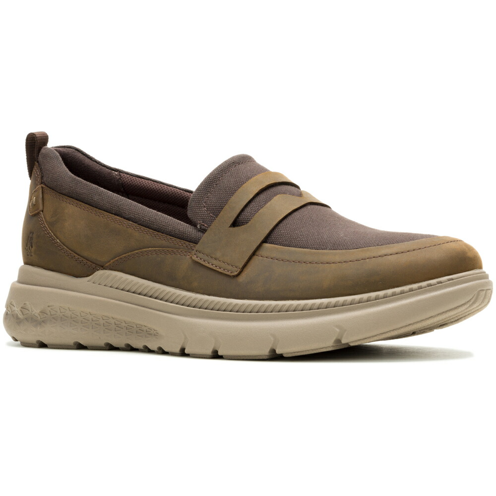 【HushPuppies 2025年秋冬モデル】 HushPuppies ハッシュパピー メンズ 靴 シューズ EXCEL LT LOAFER/SHOE-DARK BROWN LEATHER HPM10794|NEWTRO 店
