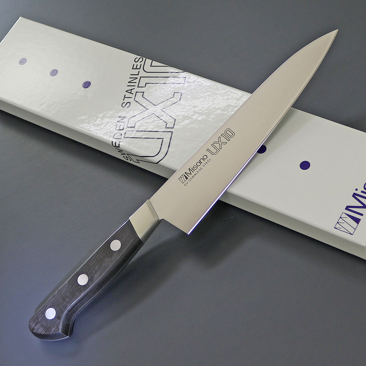 楽天市場】【ミソノ UX10】【711】牛刀包丁 180mm 實光包丁(堺包丁