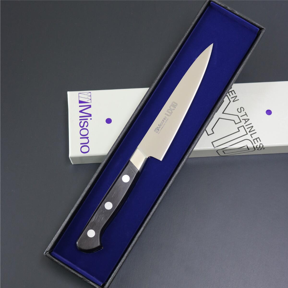 【ギフト対応可】ミソノ 【MISONO】 UX10 ペティナイフ 120mm No.731 選べる無料ラッピング キッチン用品 キッチングッズ 調理器具 料理道具 調理用品 切れ味抜群 よく切れる 家庭用 洋包丁 庖丁 ミニナイフ 果物 野菜 両刃 13,246円